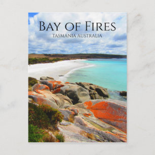 bay of fires tasmania postcard