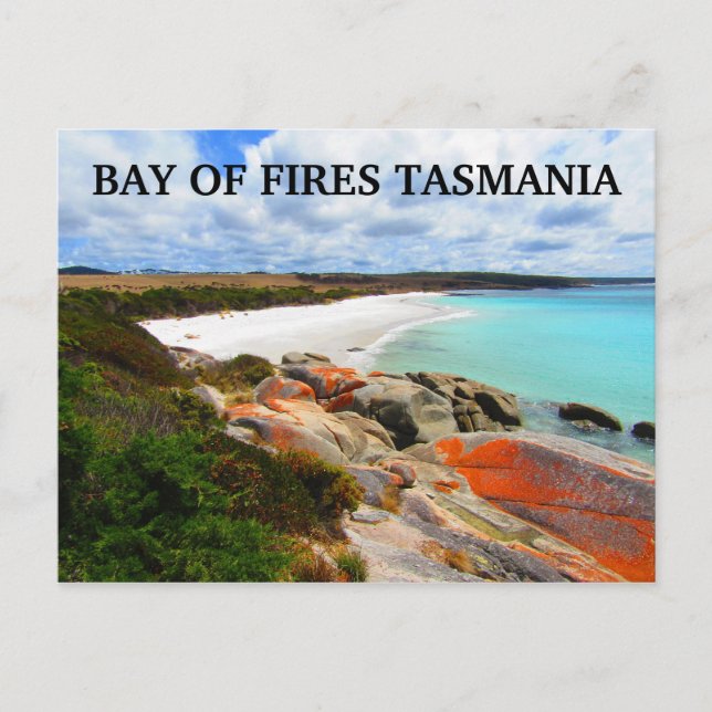 bay of fires white beach postcard (Front)