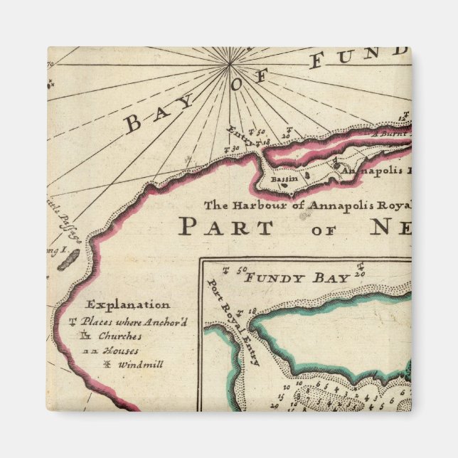 Bay of Fundy and harbour of Annapolis Royal Magnet (Front)