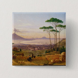 Bay of Naples 15 Cm Square Badge