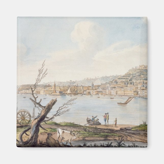 Bay of Naples from sea shore near the Maddalena Br Magnet (Front)