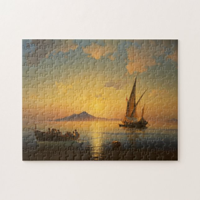 Bay of Naples - Ivan Aivazovsky - Seascape Watersc Jigsaw Puzzle (Horizontal)