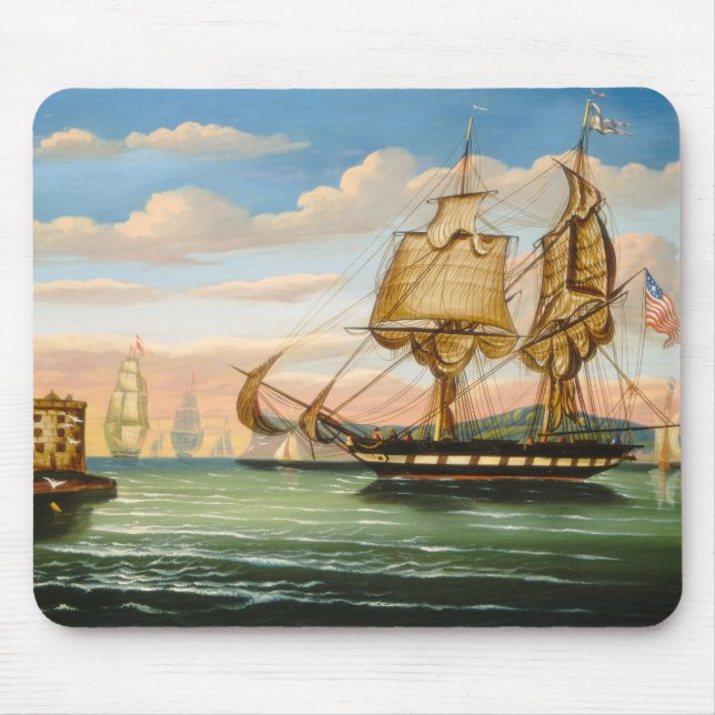 Bay of New York, Sunset Mouse Pad (Front)
