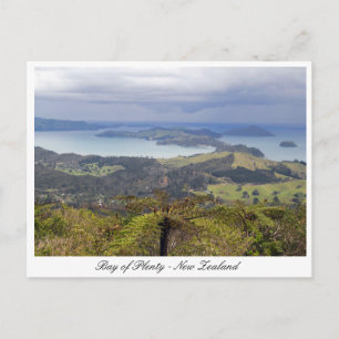 Bay of Plenty, Islands from Above, New Zealand Postcard