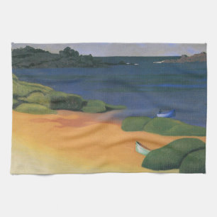 Bay of Tregastel by Felix Vallotton, Fine Art Tea Towel