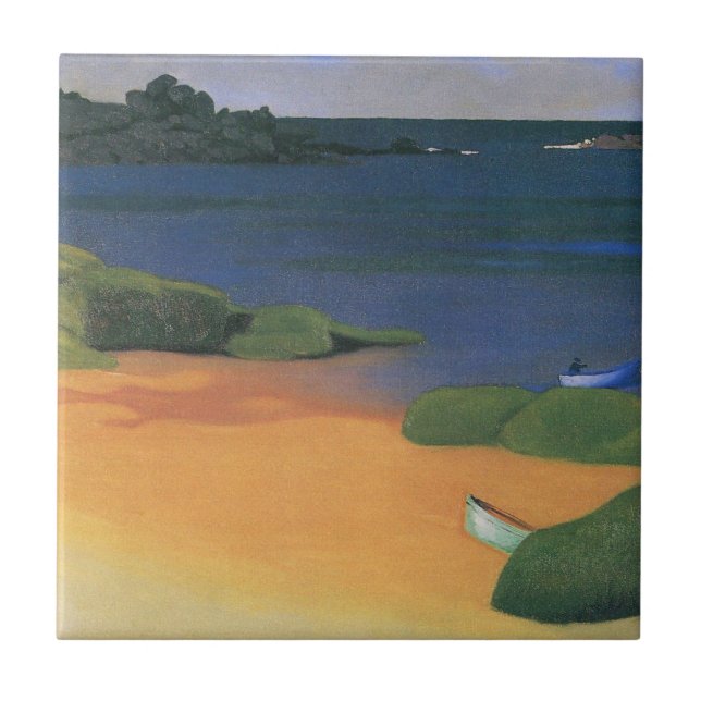 Bay of Tregastel by Felix Vallotton, Fine Art Tile (Front)