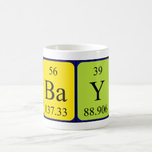 Bay periodic table name mug