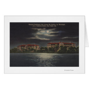 Bay Pines, Florida - Moonlit View of Hospital