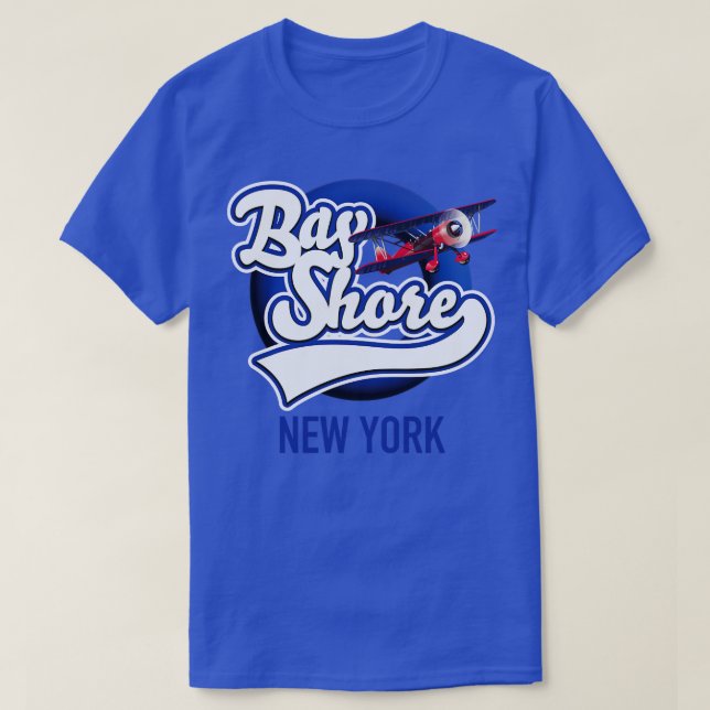 Bay Shore New York Logo T-Shirt (Design Front)
