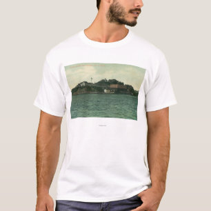 Bay View of Alcatraz Islans and Prison T-Shirt