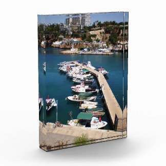 Bay with cruise boats   in old city of Antalya Photo Block