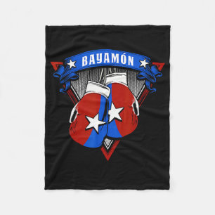 Bayamon Puerto Rico Boxing Gloves Puerto Rican Cam Fleece Blanket