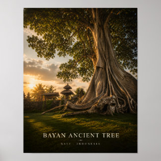 Bayan Ancient Tree Bali Poster
