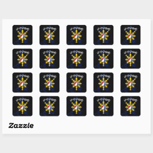 Baybayin Pilipinas Basketball Square Sticker