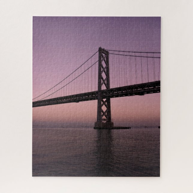 Baybridge under Pink Sky Jigsaw Puzzle (Vertical)