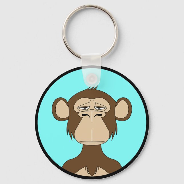 BAYC Crypto Art Ape Key Ring (Front)