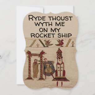 Bayeaux Tapestry Repurposed Thank You Card