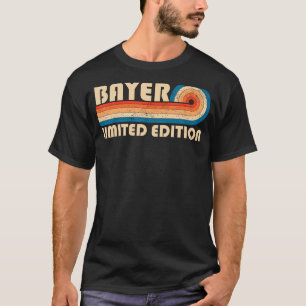 BAYER Surname Retro Vintage 80s 90s Birthday Reuni T-Shirt