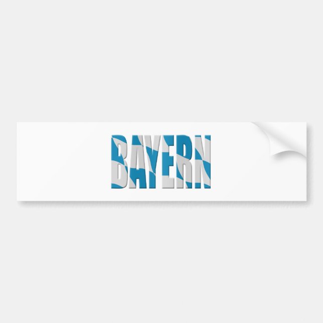 Bayern (Bavaria) flag(ge) Bumper Sticker (Front)