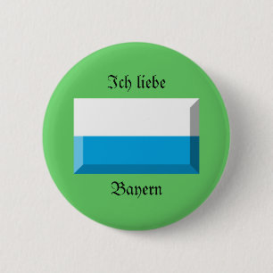 Bayern Flag Gem 6 Cm Round Badge
