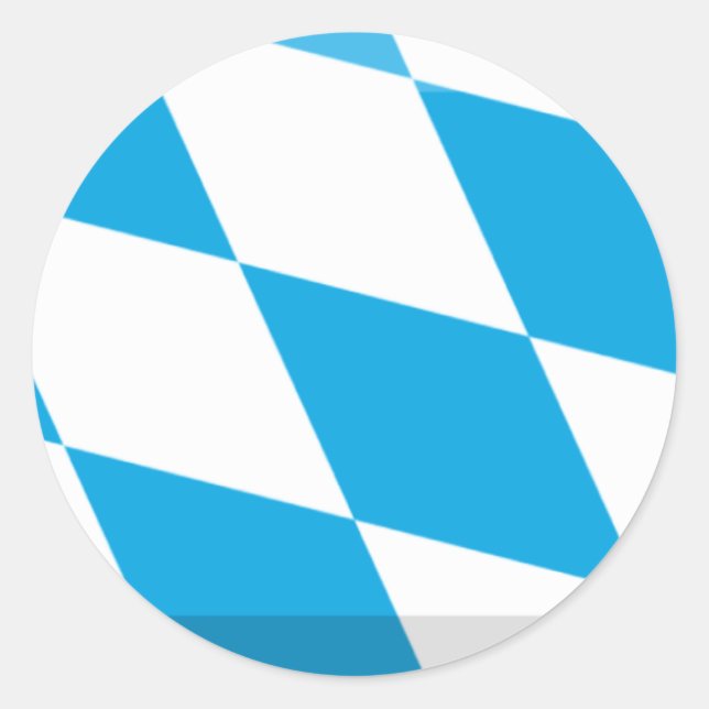 Bayern Flag Gem Classic Round Sticker (Front)
