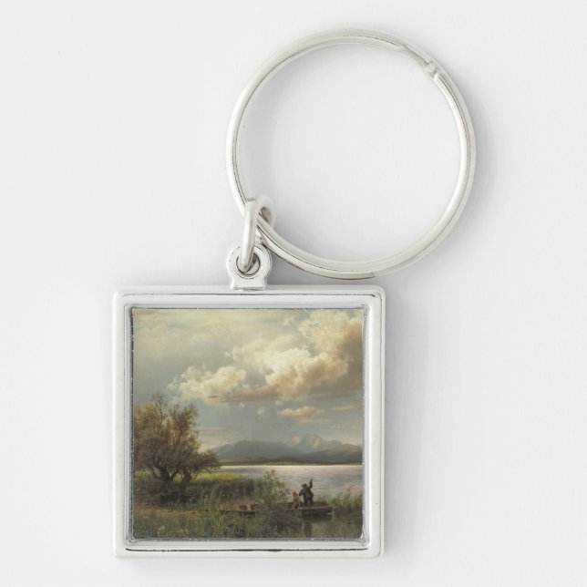 Bayern Landscape, 1856 Key Ring (Front)