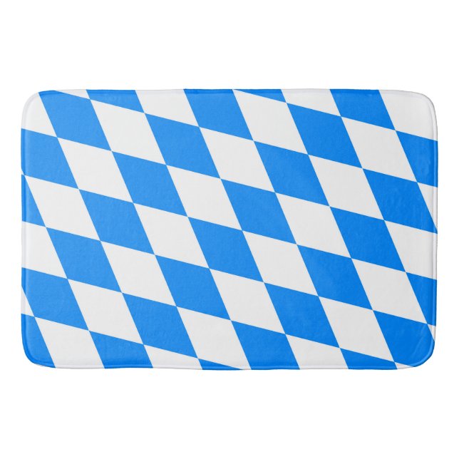 Bayern Rauten Fahne Bath Mat (Front)