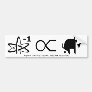 Bayesian Probability Simplified Bumper Sticker