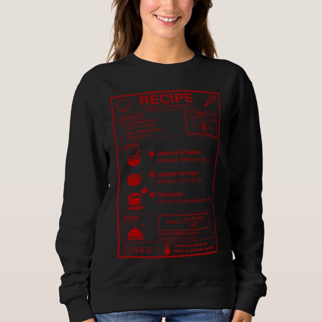 Bayesian_Theorem Sweatshirt (Front)
