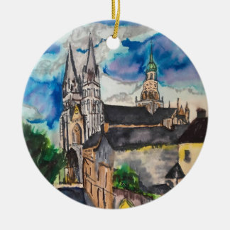 Bayeux Cathedral France Ceramic Ornament