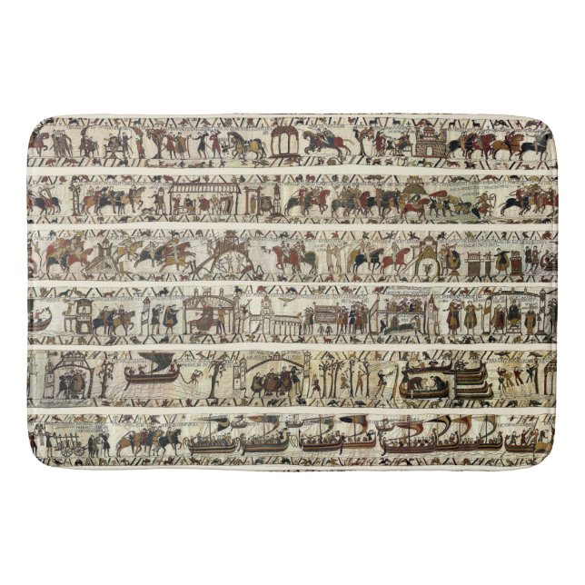 BAYEUX TAPESTRY 1066 Battle of Hastings Bath Mat (Front)