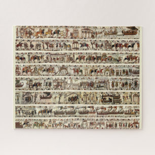 BAYEUX TAPESTRY 1066 Battle of Hastings,Mediaeval Jigsaw Puzzle