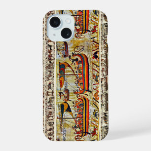 BAYEUX TAPESTRY 1066 VIKING SHIPS iPhone 15 CASE