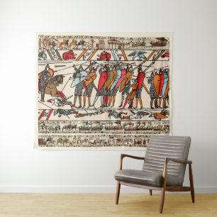 BAYEUX TAPESTRY BATTLE OF HASTINGS NORMAN KNIGHTS 