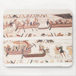 Bayeux Tapestry Detail - Ships Mousepad