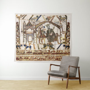BAYEUX TAPESTRY King Edward Confessor and Harold