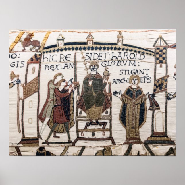 Bayeux Tapestry - King Harold Coronation Poster (Front)