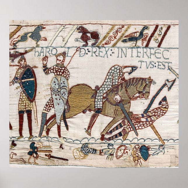 Bayeux Tapestry King Harold is killed Arrow in e Poster (Front)