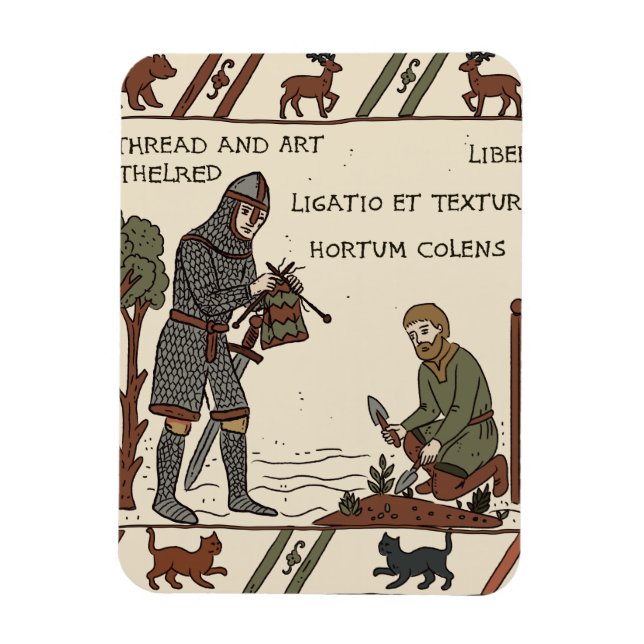 bayeux tapestry parody magnet (Vertical)