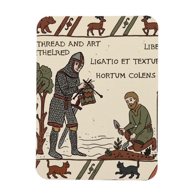 bayeux tapestry parody magnet (Vertical)