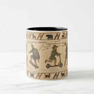 Bayeux Tapestry Parody Two-Tone Coffee Mug