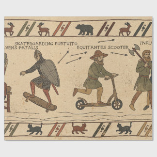 Bayeux Tapestry Parody Wrapping Paper