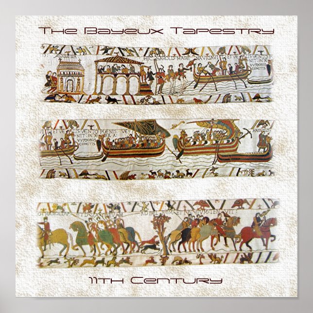 Bayeux Tapestry Scene Poster (Front)