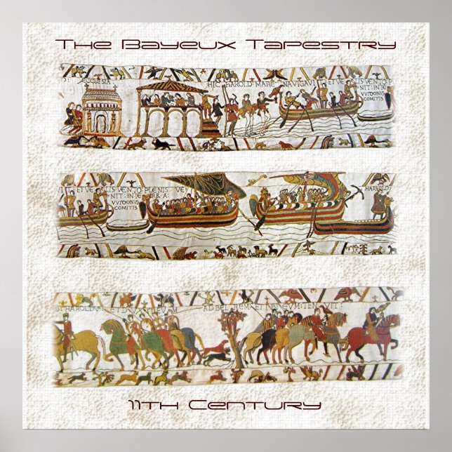 Bayeux Tapestry Scene Poster (Front)