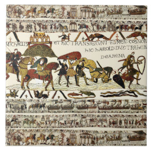 BAYEUX TAPESTRY William at Mont Saint-Michel Ceramic Tile