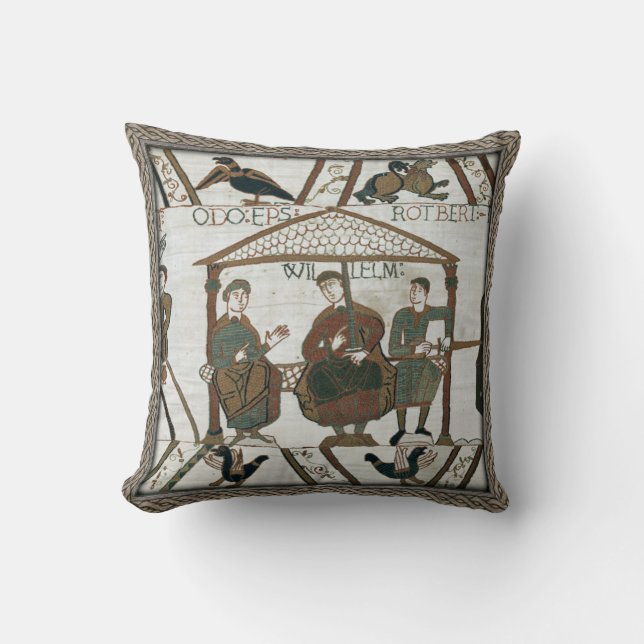 Bayeux Tapestry William of Normandy Throw Pillow (Front)