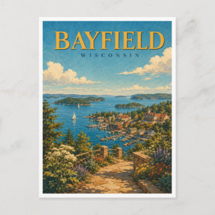 Bayfield Wisconsin Apostle Islands GeoSaga Postcard