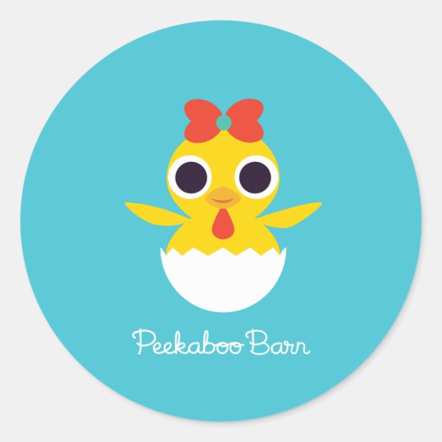 Bayla the Chick Classic Round Sticker (Front)