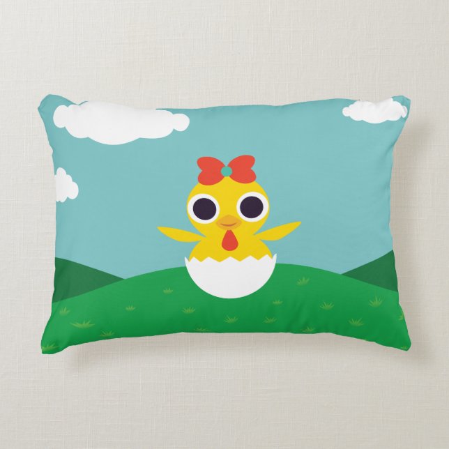 Bayla the Chick Decorative Cushion (Front)