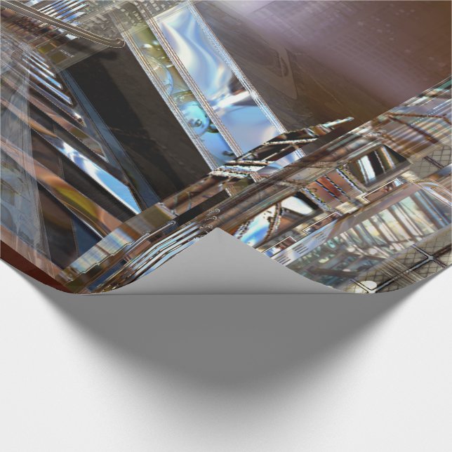 Baylene Modern Architect City Elegant Wrapping Paper (Corner)